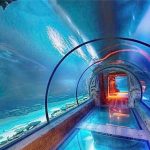 Moderan dizajn akrilni akvarij dugački tunel